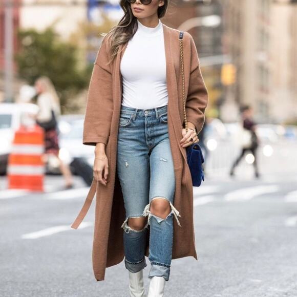 Lovers and friends knit cardigan tie coat - Picture 2 of 10